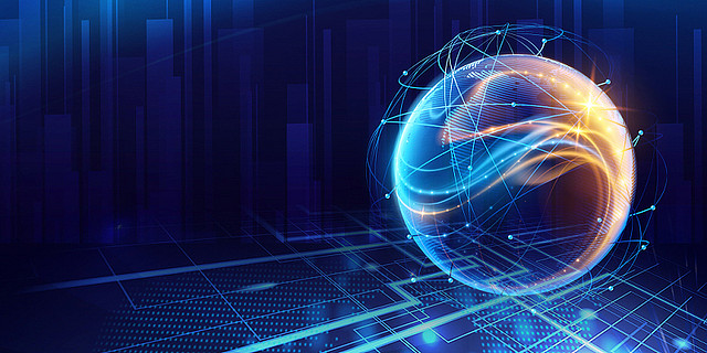 金融科技未來(lái)科技網(wǎng)絡(luò)科技藍(lán)色科技感科技地.